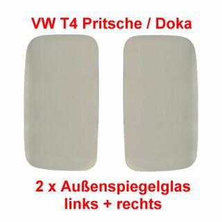 Auenspiegel Ersatzglas links + rechts fr VW T4 Transporter Pritsche Doka