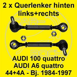 Querlenker Set hinten oben für AUDI 100 200 A6 V8 quattro...