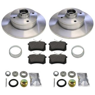 Bremsen-Set hinten VW Golf 3 Passat 35i Cabrio Vento Toledo mit Radlager + ABS-Rotoren