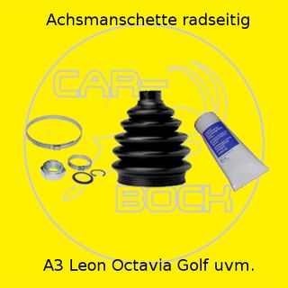 Achsmanschette radseitig (86mm) AUDI A3 SEAT Leon SKODA Octavia VW Golf 4+5