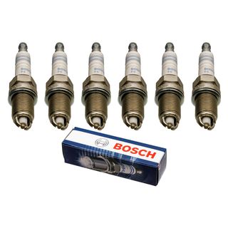 Zndkerzen BOSCH (6x) 2.6 110kW + 2.8 128kW - AUDI 80 (B4) 100 A6 (4A) A4 (B5) Cabrio Coupe (89)