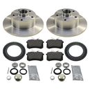 Bremsen Set hinten mit Radlager, ABS-Rotoren fr AUDI A4...