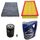 Filter Set 3-tl Inspektionspaket + Motoröl für 1.6 1.8 2.0 VW Golf 4