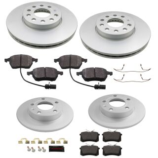 Bremsen-Set vorn + hinten 1LB für AUDI A4 8E B6 B7 Cabriolet 8H SEAT Exeo