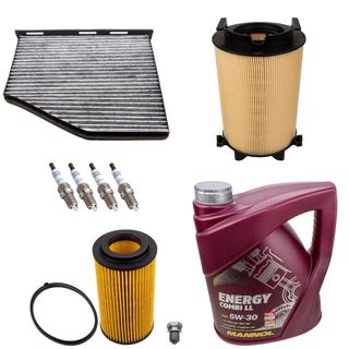 Filter / Zündkerzen / Motoröl für 2.0 FSI 110 kW A3 Golf 5 Passat Leon Octavia