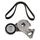 Riemenspanner Spannrolle mit Doppelkeilrippenriemen für Fzg. mit Klimaanlage 1.6 1.8 2.0 AUDI A3 (8L) VW Golf IV 4 SKODA Octavia 1U