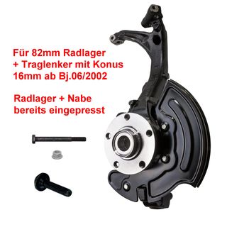 Wheel bearing housing + wheel hub right from 2002 1.9 2.5...
