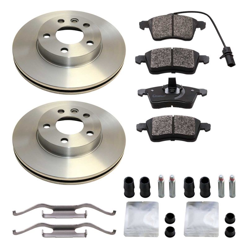 Brake Discs 2x Front for VW CARAVELLE 2.4 2.5 2.8 D TDI T4 Diesel Petrol Delphi