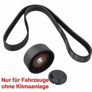 Spannrolle + Keilrippenriemen fr 1.2 VW Polo Ibiza Fabia ohne Klima