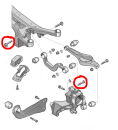 Schraubensatz Sturzkorrektur Set für Querlenker unten Hinterachse für VW Golf 5/6/7 Passat Touran Leon Octavia Tiguan #1