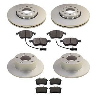 Bremsen-Set vorn + hinten 288mm beschichtete Bremsscheiben für AUDI A6 VW Passat 3B 3BG