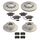 Bremsen-Set vorn + hinten 288mm beschichtete Bremsscheiben für AUDI A6 VW Passat 3B 3BG